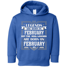Legends Are Born On February 03 T Shirt February Birthday