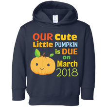 Our Cute Little Pumpkin Due On March 2018 Funny Baby T-Shirt