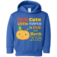 Our Cute Little Pumpkin Due On March 2018 Funny Baby T-Shirt