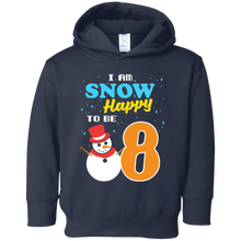 Snow Happy to Be 8 Kid's Winter Birthday T-Shirt