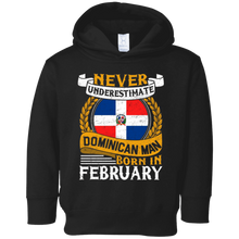 Never Underestimate Dominican Man Born In February T-shirt