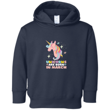 Pink Unicorns Are Born In March T-shirt for Birthday Girl