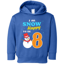 Snow Happy to Be 8 Kid's Winter Birthday T-Shirt