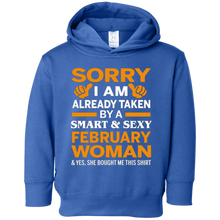 Sorry I'm Taken By A Smart And Sexy February Woman T-Shirt