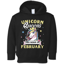 Unicorn Queens Are Born In February T-shirt Crown Girls
