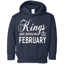 Kings Are Born In February Men Birthday Gift T-Shirt