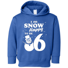 Snow Happy to Be 6 Kid's Winter Birthday T-Shirt