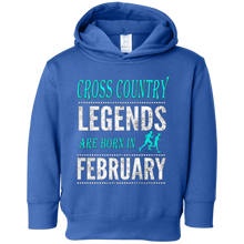 Boys & Girls Cross Country Legend Born February Gift T-Shirt