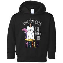 Unicorn Cats Are Born in March (kitty shirts funny)