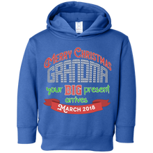 Merry Christmas Grandma March Baby Announcement T Shirt
