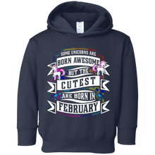 Some Unicorns Born Awesome But Cutest Born In February Tee