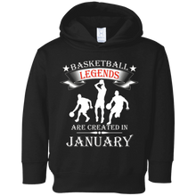 Basketball Legends are Created in January T-Shirt