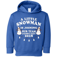 February 2018 A Little Snowman Is Joining Our Team T-shirt