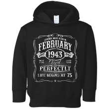 Legends Were Born In February 1943 T-Shirt 75th Birthday