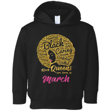 Black Queens Are Born In March Birthday T-Shirt for Women