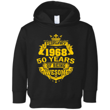 February 1968 50 Years Of Being Awesome Shirt Birthday Gift