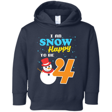 Snow Happy to Be 4 Kid's Winter Birthday T-Shirt