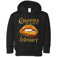 Kids Womens Queens Are Born In February Funny Birthday T-Shirt 10 Brown