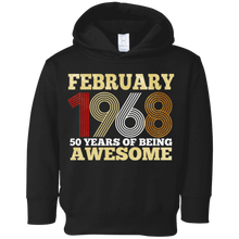 February 1968 50 Years of Being Awesome Birthday Shirt