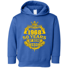February 1968 50 Years Of Being Awesome Shirt Birthday Gift