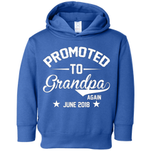 Mens Promoted to Grandpa Again June 2018 T-Shirt for Papa