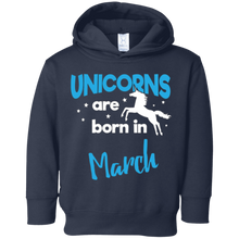 Unicorns Are Born In March T Shirt | Birthday Gift Idea