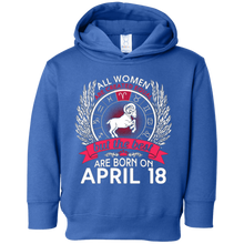 All Women Are Created Equal Born On April 18 T-shirt