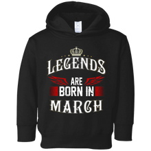 Legends are born in March tshirt