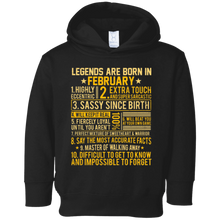 Legends Born In February Birthday T-shirt February Gift